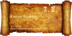 Kasza Bianka névjegykártya