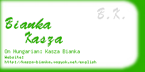 bianka kasza business card